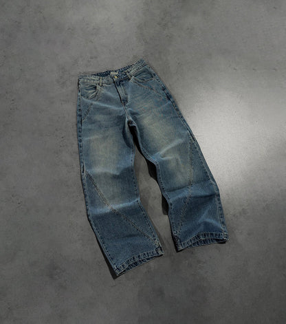 PERSIAN BLUE LINES DENIM JEANS