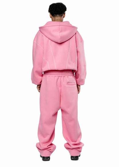 GREY LINE TRACKSUIT PINK