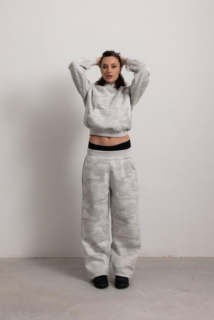 PEARL GREY CAMO HOODIE