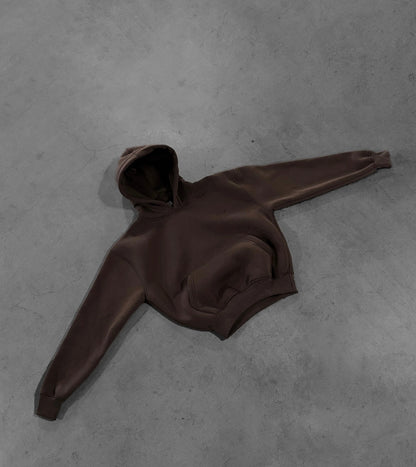 DARK BROWN HOODIE