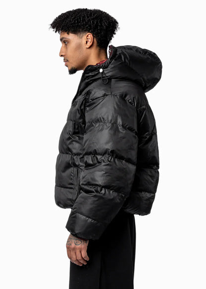 DOUBLE-SIDED PUFFER BLACK/RED